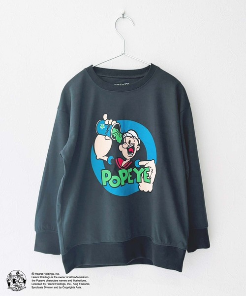 【G31】90s USA製POPEYEポパイキャラクタースウェットグレー 172835dfdf6e1f6a9c88c7256e0e16