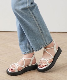 La-gemme | クロスストラップサンダル(サンダル)