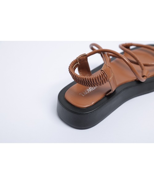 La-gemme（ラジェム）の「クロスストラップサンダル（サンダル・レディース・ホワイト/ブラック/ブラウン/オリーブ・36/37/40/38/39/35）」の15枚目の写真