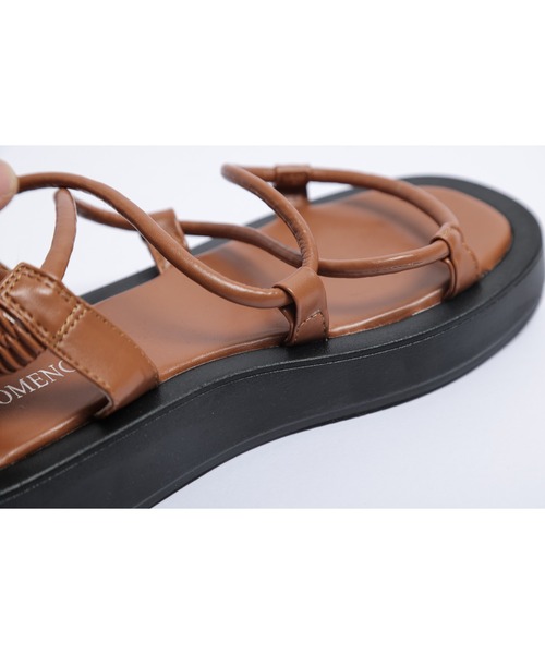 La-gemme（ラジェム）の「クロスストラップサンダル（サンダル・レディース・ホワイト/ブラック/ブラウン/オリーブ・36/37/40/38/39/35）」の16枚目の写真