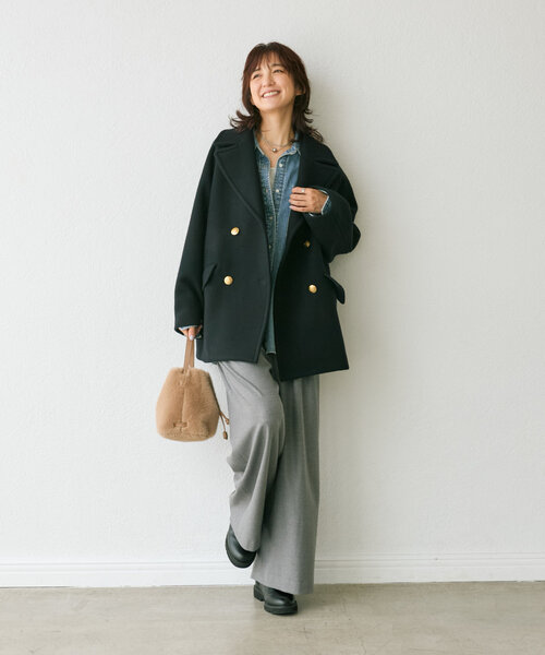 RIVE DROITE(リヴドロワ)の「【シーズンムードを高める】フェイクファーハンドバッグ(ハンドバッグ・レディース・ベージュ/ダークブラウン・FREE)」の7枚目の写真