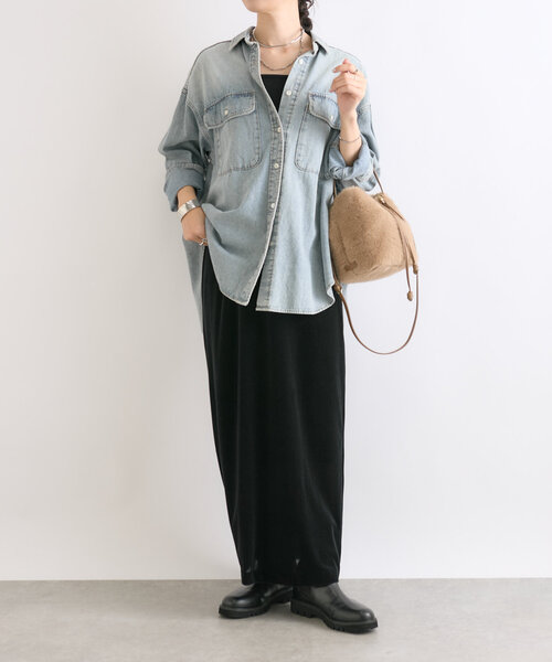 RIVE DROITE(リヴドロワ)の「【シーズンムードを高める】フェイクファーハンドバッグ(ハンドバッグ・レディース・ベージュ/ダークブラウン・FREE)」の11枚目の写真