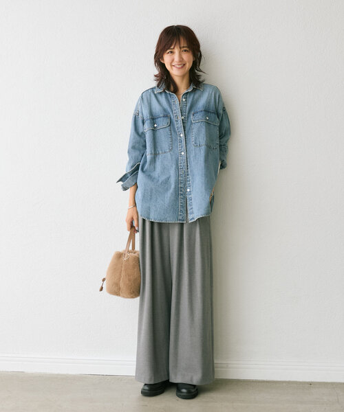 RIVE DROITE(リヴドロワ)の「【シーズンムードを高める】フェイクファーハンドバッグ(ハンドバッグ・レディース・ベージュ/ダークブラウン・FREE)」の16枚目の写真