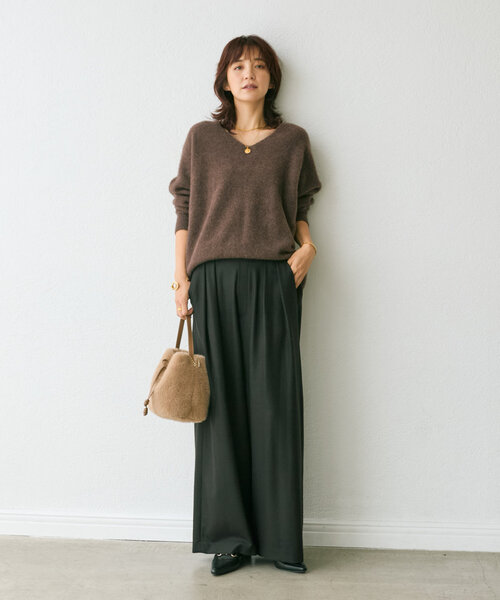 RIVE DROITE(リヴドロワ)の「【シーズンムードを高める】フェイクファーハンドバッグ(ハンドバッグ・レディース・ベージュ/ダークブラウン・FREE)」の17枚目の写真