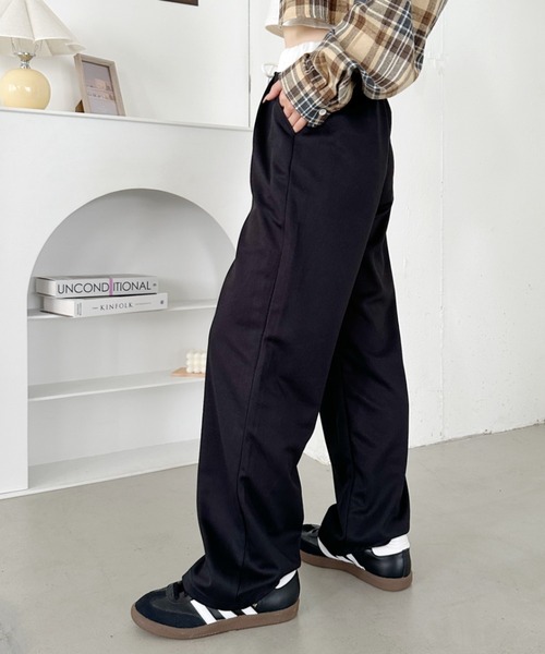 CLEA(クレア)の「ウエスト切り替えスウェットパンツ(スウェットパンツ・レディース・ブラック/グレー・M)」の5枚目の写真