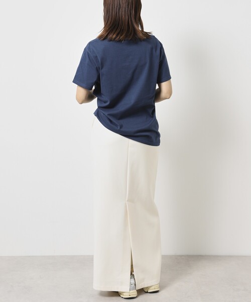 Firsthand（ファーストハンド）の「Firsthand/ファーストハンド オーガニックコットンビッグリボンプリントTシャツ / フロントデザインTシャツ（Tシャツ/カットソー・レディース・ブラック/ホワイト/ネイビー・FREE）」の22枚目の写真