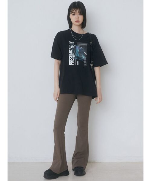 EMODA（エモダ）の「ストレッチリブパンツ（その他パンツ・レディース・ブラウン/ブラック・MEDIUM/SMALL）」の15枚目の写真