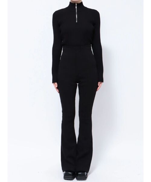 EMODA（エモダ）の「ストレッチリブパンツ（その他パンツ・レディース・ブラウン/ブラック・MEDIUM/SMALL）」の6枚目の写真