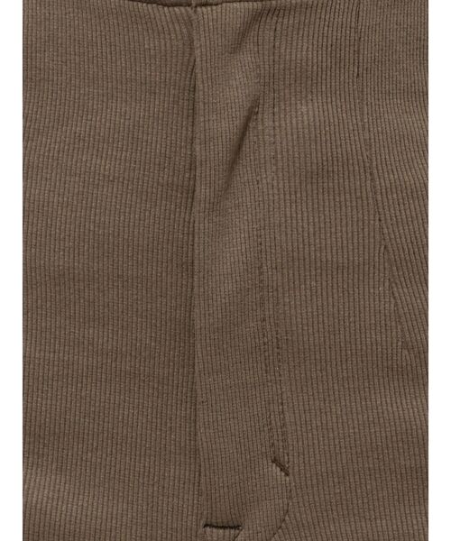 EMODA（エモダ）の「ストレッチリブパンツ（その他パンツ・レディース・ブラウン/ブラック・MEDIUM/SMALL）」の4枚目の写真