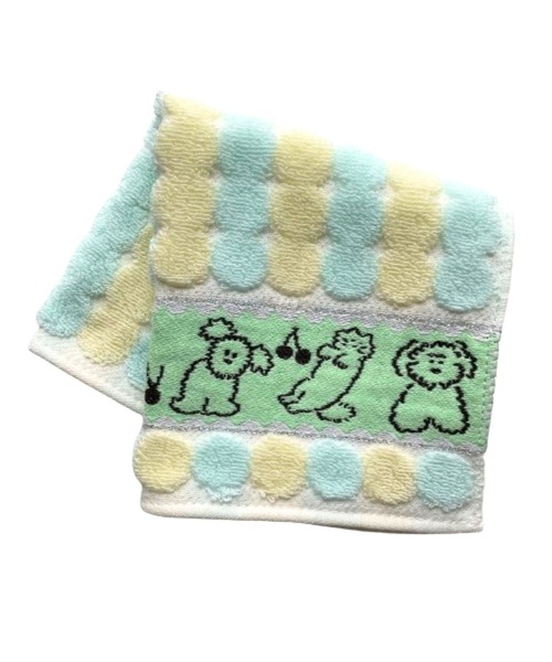 Brunch Brother（ブランチブラザー）の「タオルハンカチ <丸ポコポコ> / ブランチブラザー（ハンカチ/ハンドタオル・レディース・ネイビー/ピンク/グリーン・FREE）」の2枚目の写真