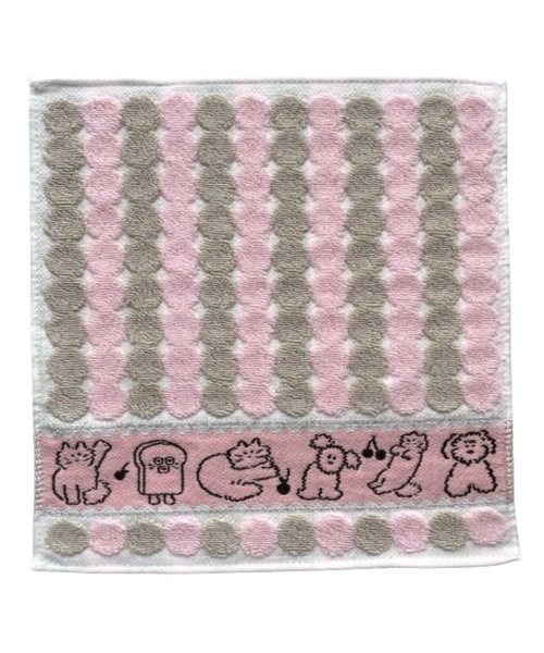 Brunch Brother（ブランチブラザー）の「タオルハンカチ <丸ポコポコ> / ブランチブラザー（ハンカチ/ハンドタオル・レディース・ネイビー/ピンク/グリーン・FREE）」の6枚目の写真