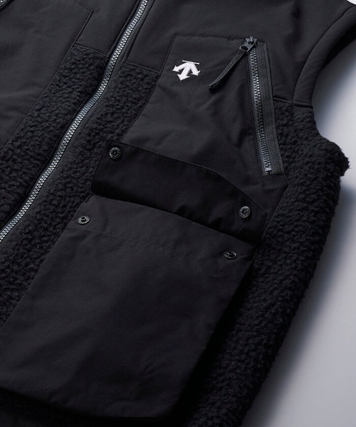 楽天市場】DESCENTE ddd ボアフリース DLMOJC36S ベスト グレー
