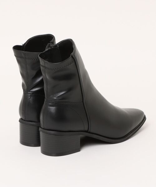 Noubel Voug Relax（ヌーベルヴォーグリラックス）の「サイドファスナー スクエアトゥ エレガントショートブーツ（ブーツ・レディース・ブラック・M/S/LL/L）」の10枚目の写真