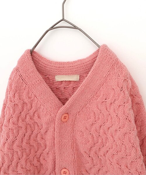 p.premier（ピードットプルミエ）の「ケーブルニットカーディガン（カーディガン/ボレロ・キッズ・ブルー/アイボリー/ブラック/ピンク・110/100/90/80/140/130/120）」の12枚目の写真
