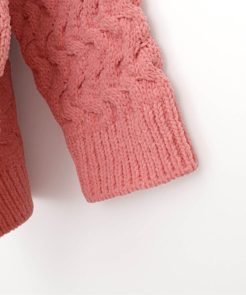 p.premier（ピードットプルミエ）の「ケーブルニットカーディガン（カーディガン/ボレロ・キッズ・ブルー/アイボリー/ブラック/ピンク・110/100/90/80/140/130/120）」の13枚目の写真