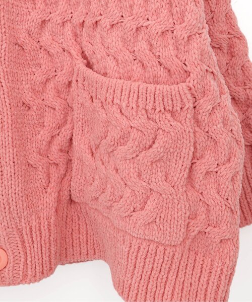 p.premier（ピードットプルミエ）の「ケーブルニットカーディガン（カーディガン/ボレロ・キッズ・ブルー/アイボリー/ブラック/ピンク・110/100/90/80/140/130/120）」の14枚目の写真
