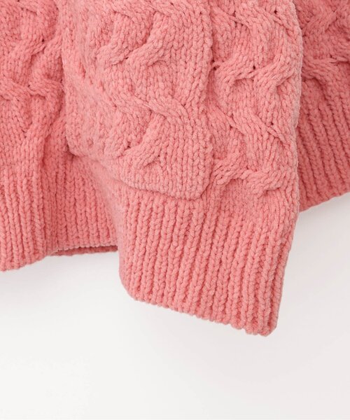 p.premier（ピードットプルミエ）の「ケーブルニットカーディガン（カーディガン/ボレロ・キッズ・ブルー/アイボリー/ブラック/ピンク・110/100/90/80/140/130/120）」の16枚目の写真