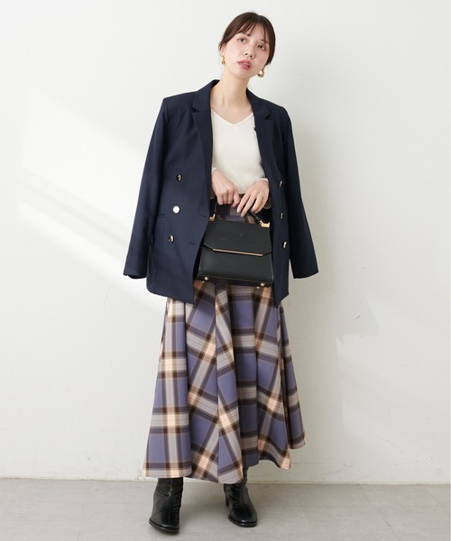 natural couture（ナチュラルクチュール）の「テレコ2WAYプリンセスT（Tシャツ/カットソー・レディース・モカ/ボルドー/ブラック/オフホワイト/ブルー・FREE）」の11枚目の写真