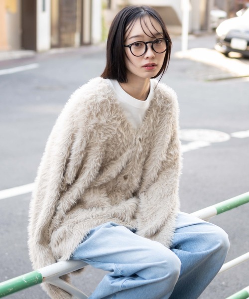 WEGO(ウィゴー)の「WEGO/フェザーカーディガン(カーディガン/ボレロ・メンズ・ブルー/オフホワイト/グレー/ブラック・SMALL/MEDIUM/LARGE)」の20枚目の写真