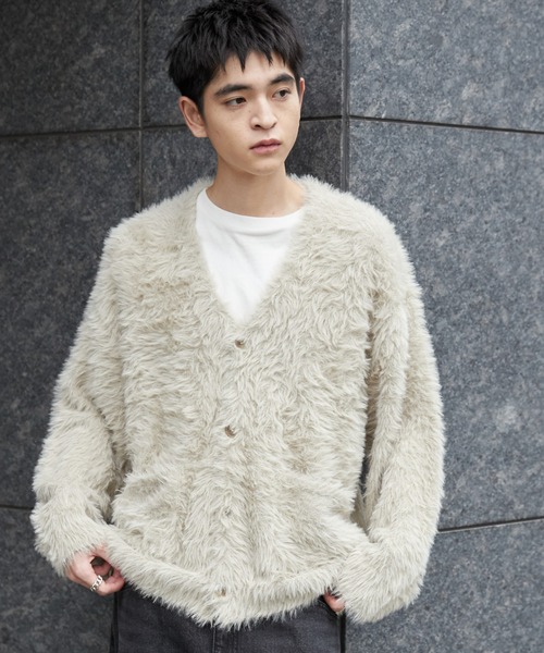 WEGO(ウィゴー)の「WEGO/フェザーカーディガン(カーディガン/ボレロ・メンズ・ブルー/オフホワイト/グレー/ブラック・SMALL/MEDIUM/LARGE)」の13枚目の写真