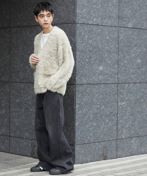 WEGO(ウィゴー)の「WEGO/フェザーカーディガン(カーディガン/ボレロ・メンズ・ブルー/オフホワイト/グレー/ブラック・SMALL/MEDIUM/LARGE)」の15枚目の写真