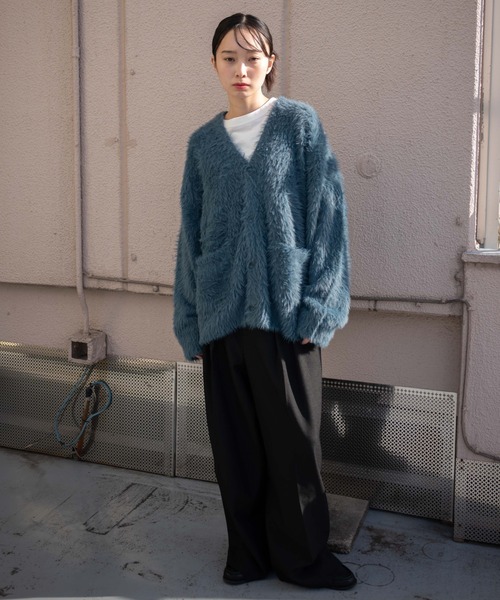 WEGO(ウィゴー)の「WEGO/フェザーカーディガン(カーディガン/ボレロ・メンズ・ブルー/オフホワイト/グレー/ブラック・SMALL/MEDIUM/LARGE)」の12枚目の写真