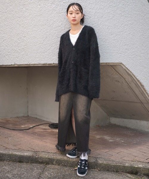 WEGO(ウィゴー)の「WEGO/フェザーカーディガン(カーディガン/ボレロ・メンズ・ブルー/オフホワイト/グレー/ブラック・SMALL/MEDIUM/LARGE)」の8枚目の写真