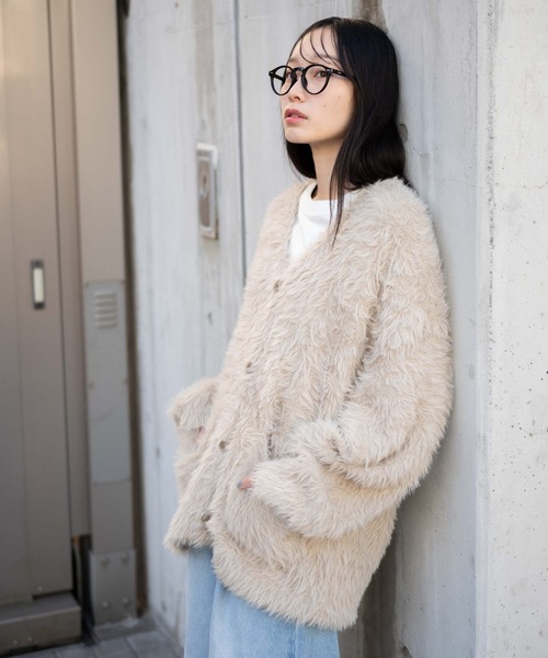 WEGO(ウィゴー)の「WEGO/フェザーカーディガン(カーディガン/ボレロ・メンズ・ブルー/オフホワイト/グレー/ブラック・SMALL/MEDIUM/LARGE)」の16枚目の写真