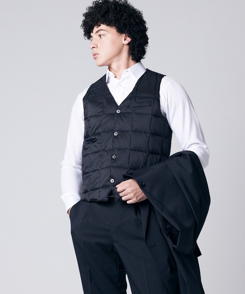 TAION(タイオン)の「【TAION(タイオン)】〈メンズ〉ベーシック Vネックボタン ダウンジレ(ダウンベスト・メンズ・ダークネイビー/チャコール/ネイビー/ブラック/チョコ/ベージュ/チャコールグレー・XL/M/L/S)」の22枚目の写真