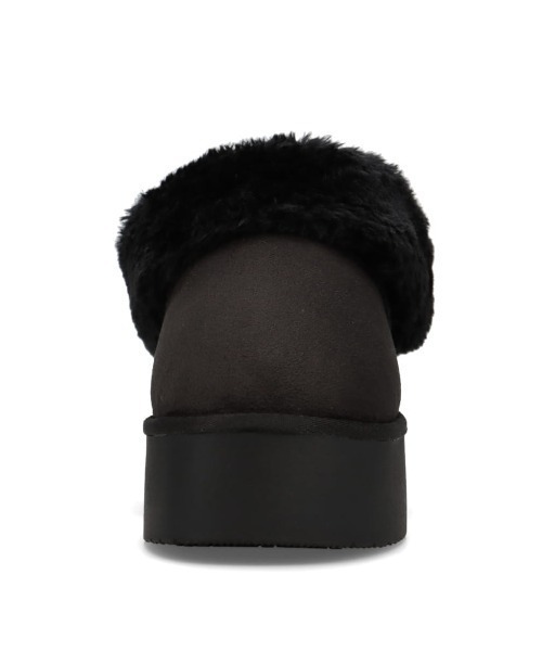 moz（モズ）の「防滑 厚底ムートン風 ブーツ（ブーツ・レディース・キャメル/ブラック・S/M/L/LL）」の4枚目の写真