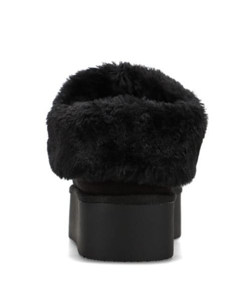 moz（モズ）の「防滑 厚底ムートン風 ブーツ（ブーツ・レディース・キャメル/ブラック・S/M/L/LL）」の6枚目の写真