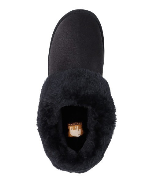 moz（モズ）の「防滑 厚底ムートン風 ブーツ（ブーツ・レディース・キャメル/ブラック・S/M/L/LL）」の7枚目の写真