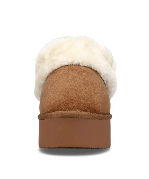 moz（モズ）の「防滑 厚底ムートン風 ブーツ（ブーツ・レディース・キャメル/ブラック・S/M/L/LL）」の11枚目の写真