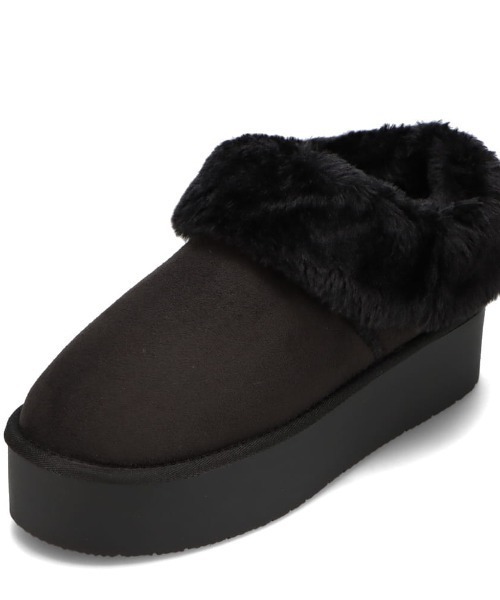 moz（モズ）の「防滑 厚底ムートン風 ブーツ（ブーツ・レディース・キャメル/ブラック・S/M/L/LL）」の19枚目の写真