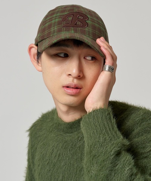TINA：JOJUN（ティーナジョジュン）の「チェック柄 キャップ TINA：JOJUN（キャップ・レディース・グリーン/ネイビー/バーガンディー・F）」の16枚目の写真