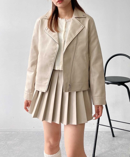 セール】◇レギュラー フェイクレザーライダース セットアップ