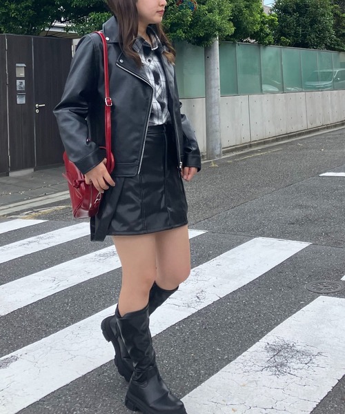 セール】◇レギュラー フェイクレザーライダース セットアップ可能