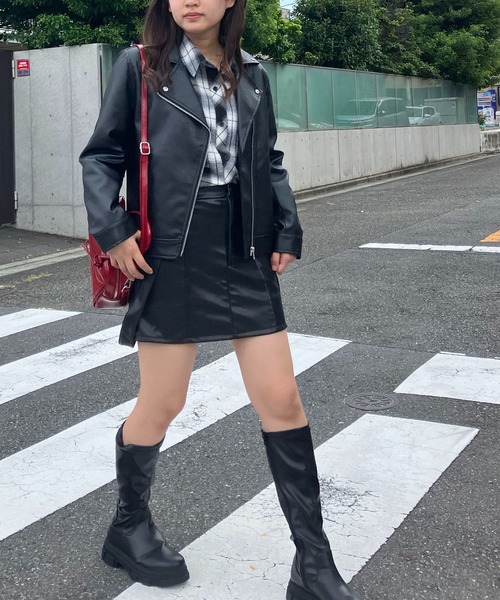 セール】◇レギュラー フェイクレザーライダース セットアップ可能