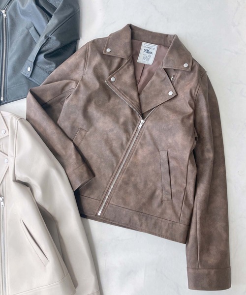 セール】◇レギュラー フェイクレザーライダース セットアップ可能