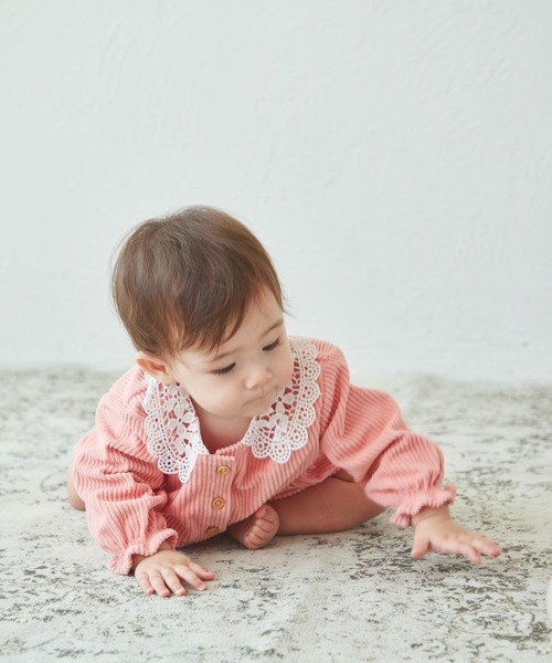 セール】【ベビー】レース襟 ロンパース（ロンパース）｜pairmanon