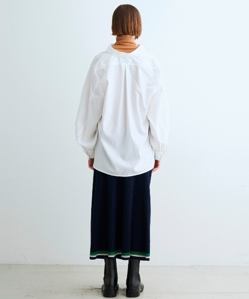 スリードッツ　ウールアウトフィット　フレアスカート three dots（スリードッツ）の「ウールアウトフィット フレアスカート