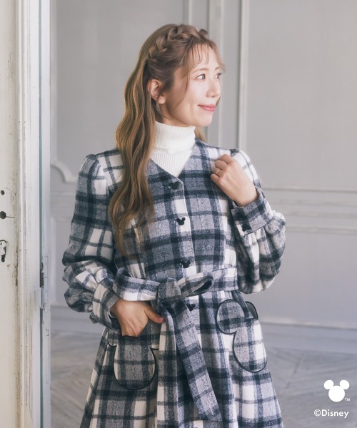 Disney（ディズニー）の「ミッキー/チェックコート（その他アウター