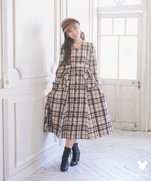Disney（ディズニー）の「ミッキー/チェックコート（その他アウター