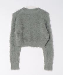clear | ロングフェザー丸首ニットトップス ≪2024AW新作≫(ニット/セーター)