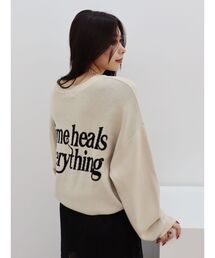 EVRIS | バックロゴオーバーサイズニットトップス(ニット/セーター)