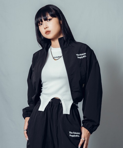 Subciety 20aw STADIUM JKT 袖レザー カーキブラック Subciety 20aw STADIUM JKT 袖レザー カーキブラック Subciety