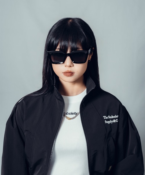 Subciety 20aw STADIUM JKT 袖レザー カーキブラック Subciety 20aw STADIUM JKT 袖レザー カーキブラック Subciety