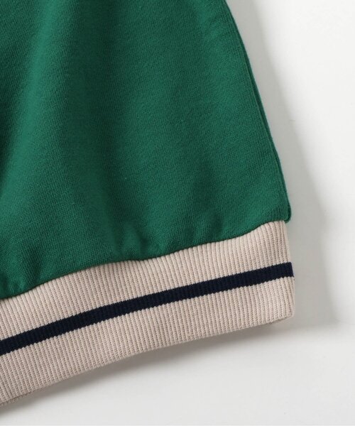 BREEZE（ブリーズ）の「リブボーダートレーナー（スウェット・キッズ・キナリ/オレンジ/イエロー/ネイビー/グリーン・150/140/130/120/110/100/90）」の11枚目の写真