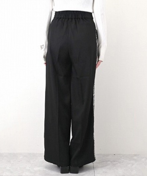 STYLEBLOCK（スタイルブロック）の「ツイルフリンジラインハイウエストパンツ（その他パンツ・レディース・グレー/ブラック/アイボリー・M）」の8枚目の写真