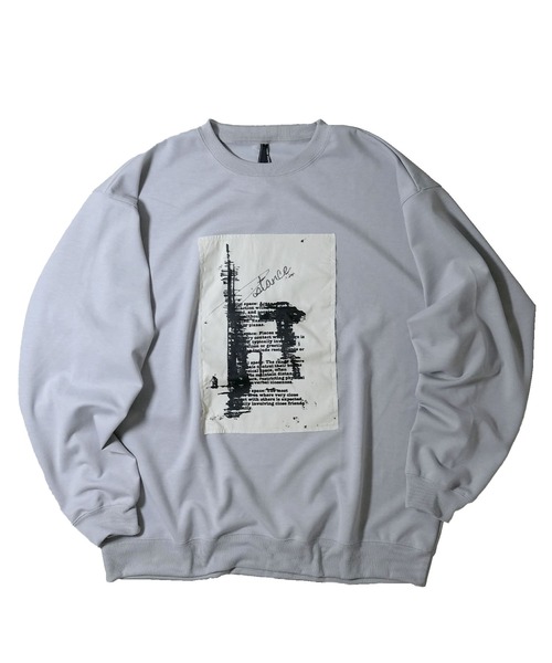 Starting Over(スターティングオーバー)の「cardboard knit crew neck design cutsew/ダンボールニット クルーネック デザイン カットソー(スウェット・メンズ・グレー/ブラック/ホワイト/チャコールグレー/ブラック系その他/ホワイト系その他2/ブラック系その他2/グレー系その他/ホワイト系その他・M/XL/L)」の9枚目の写真